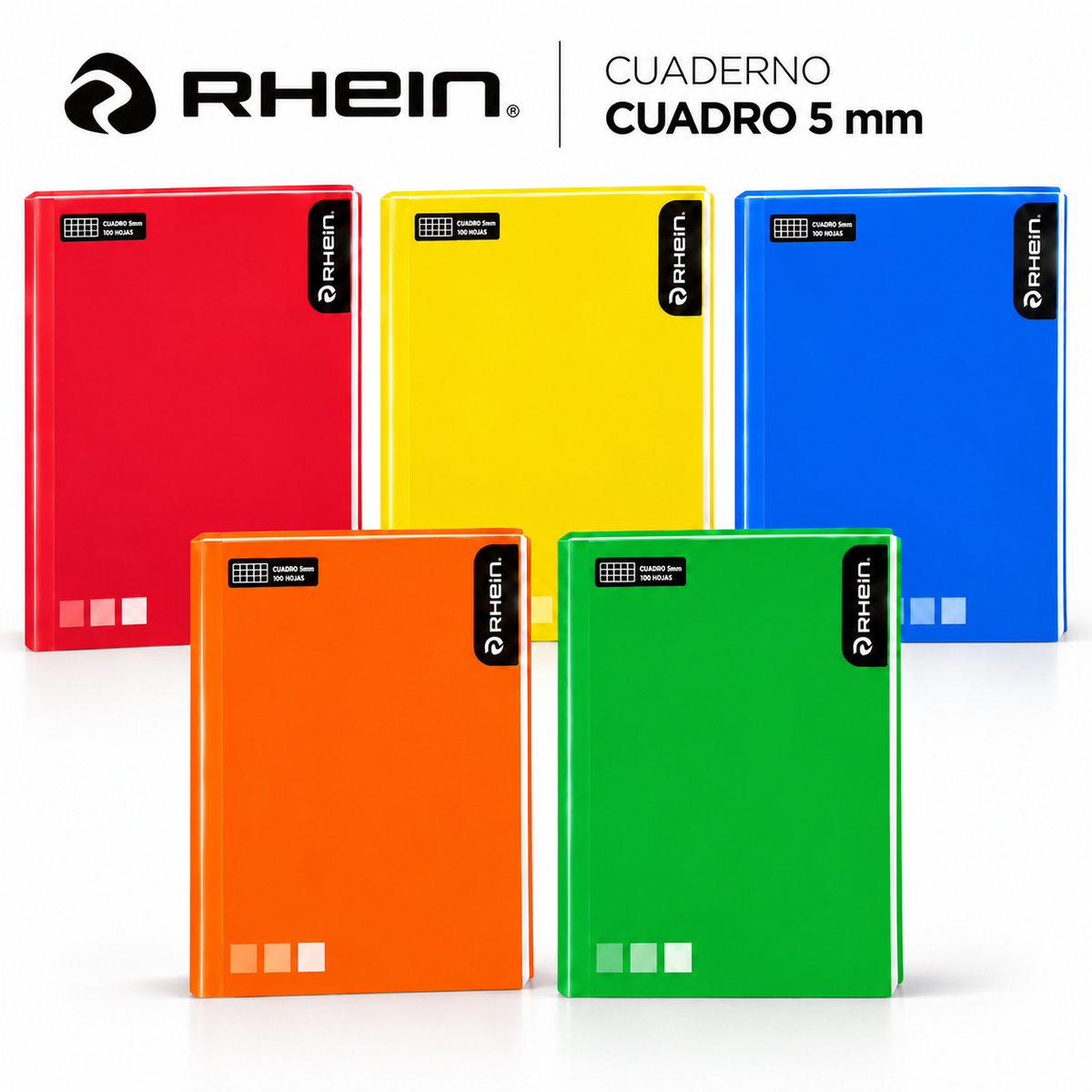 Cuaderno Rhein Collage One Color Cuadro 5mm 100hjs