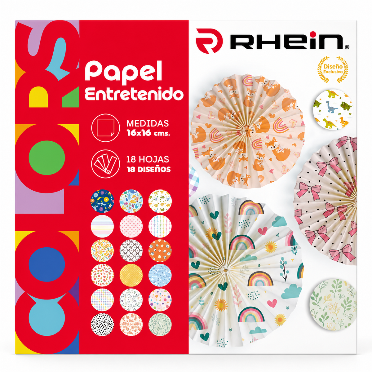 Papel Entretenido Rhein 18 Diseños 16x16