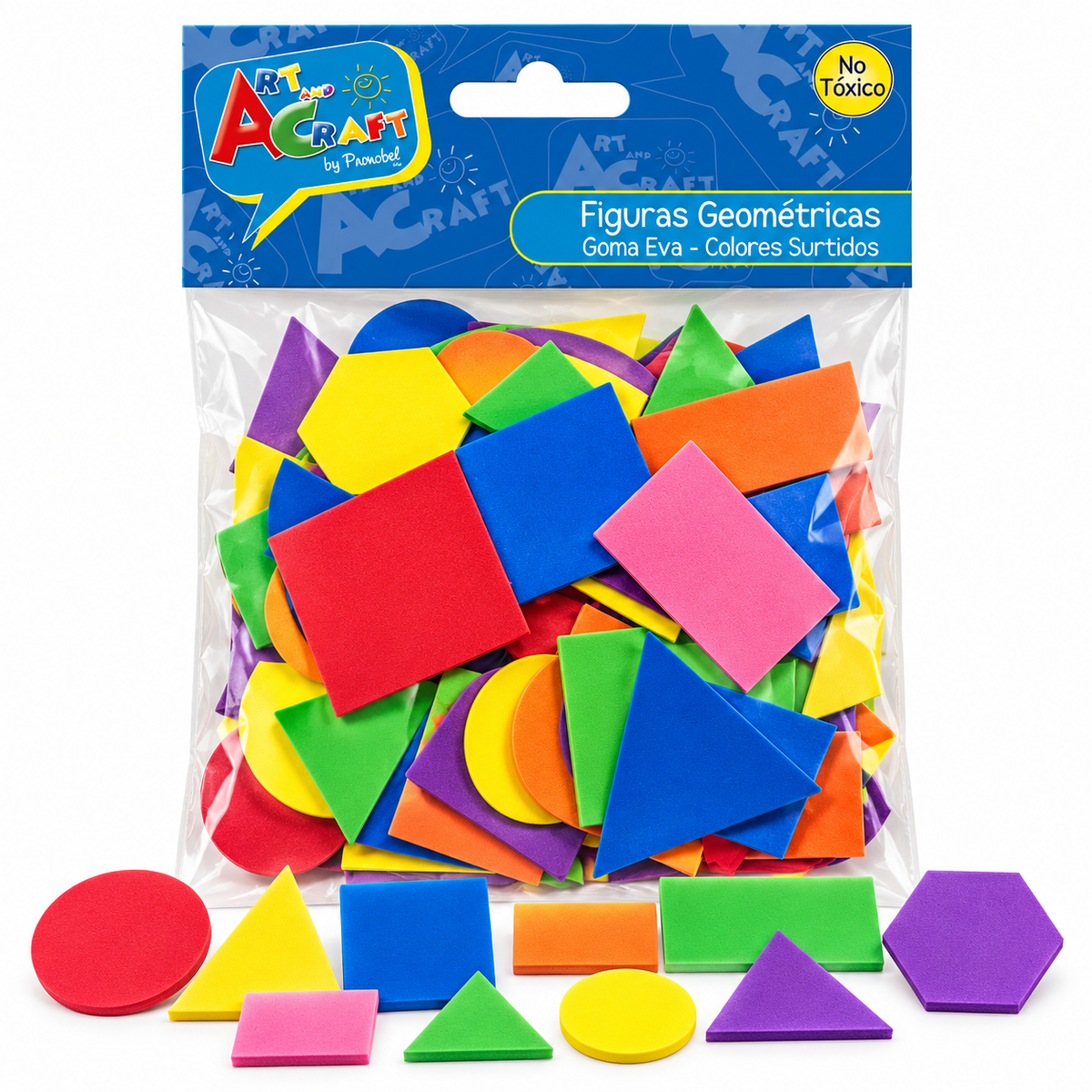 Figuras Geométricas Autoadhesivos Goma Eva