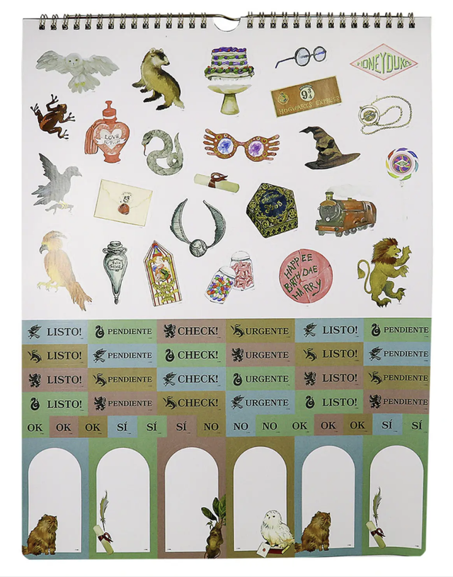 Calendario Mensual 2027 Harry Potter 30x40