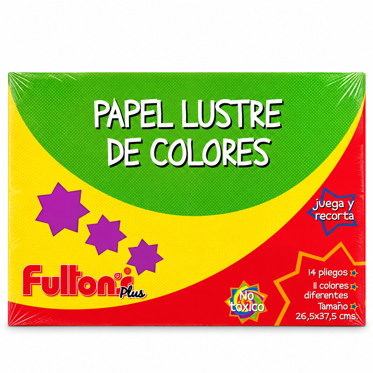 Papel Lustre De Colores 26,5x37,5 cm Fultons