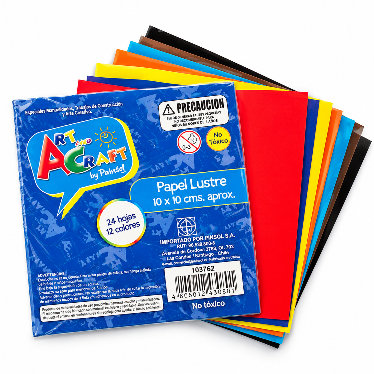 Papel Lustre 10x10 cms Art & Craft