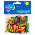 Mini Pinzas De Madera Para Ropa Colores 45 Uni 0.9x2.5 cm Art & Craft