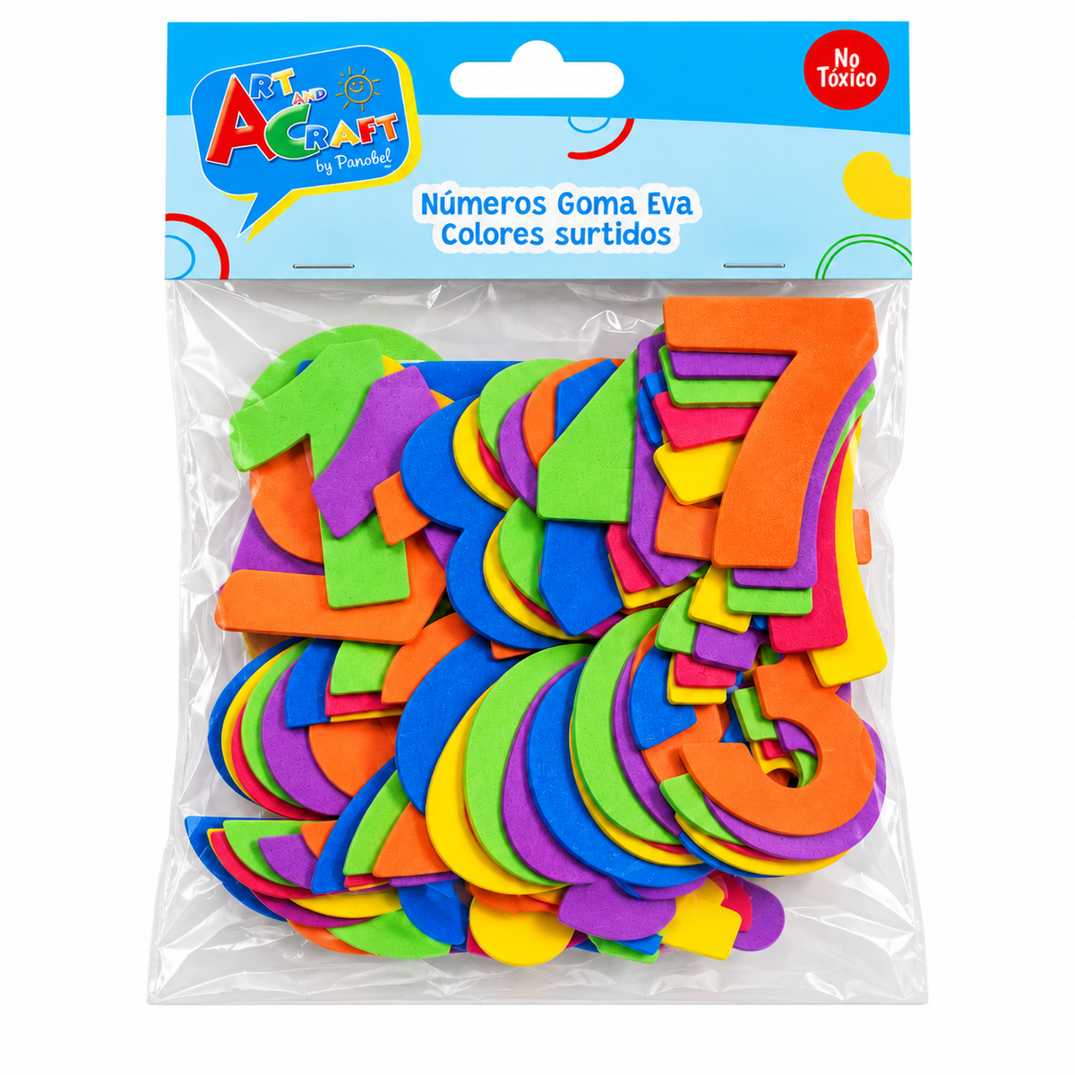 Números Goma Eva Colores Surtidos