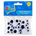 Ojitos Plásticos Tamaños Surtidos 30 Uni Aprox Art & Craft
