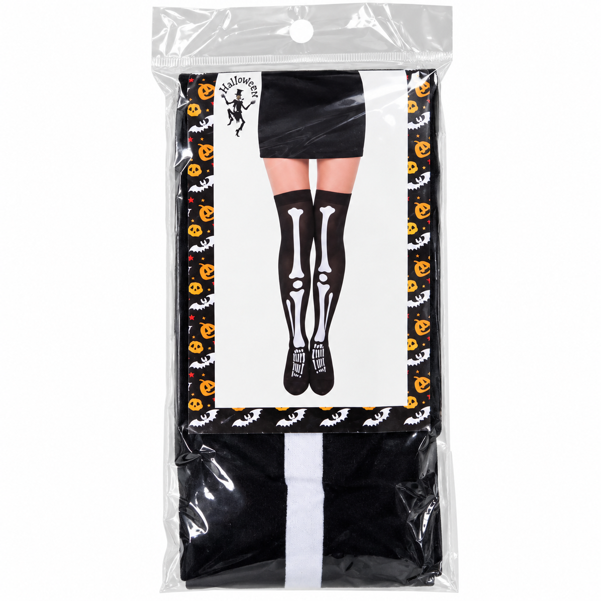 Panty Tela De Araña y Hueso Halloween