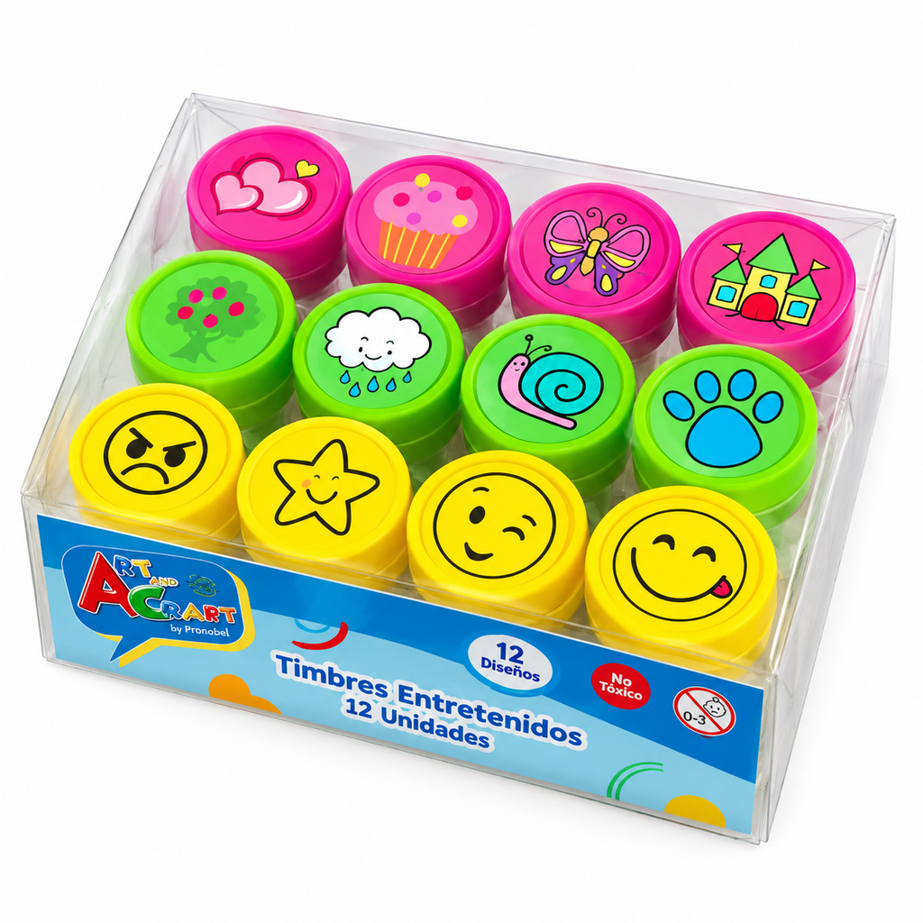 Timbre Infantiles Motivacionales 12 Uni Art & Craft