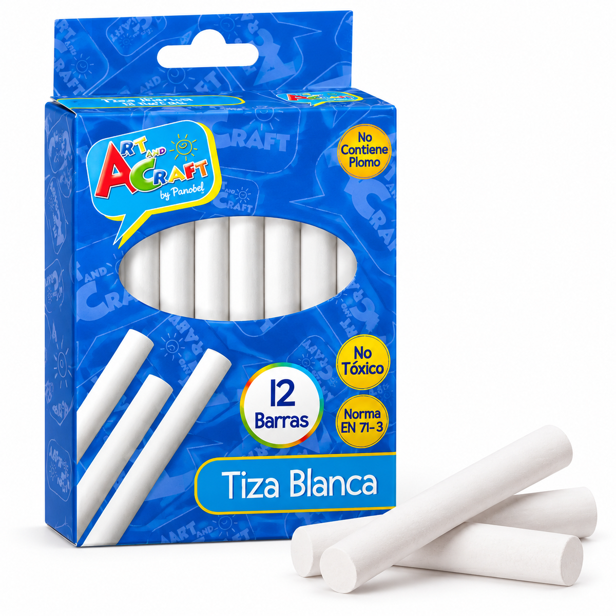 Tiza Blanca 12 Barras Art & Craft