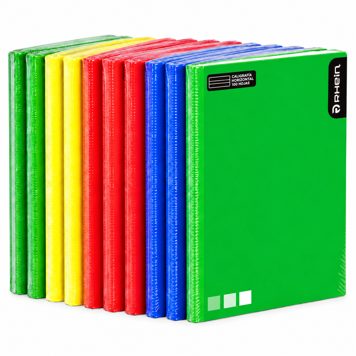 Cuaderno Rhein Collage One Color Caligrafía Horizontal 100hjs X 10Uni