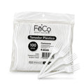 Tenedor Plastico Desechable Blanco 100 unidades